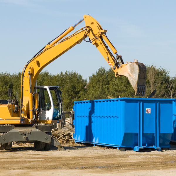 are there any restrictions on where a residential dumpster can be placed in Ridott IL